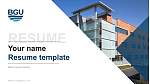 Bakke Graduate University Resume Templat PPT