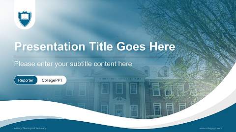 Asbury Theological Seminary Lecture Sharing and Networking Event PPT Template