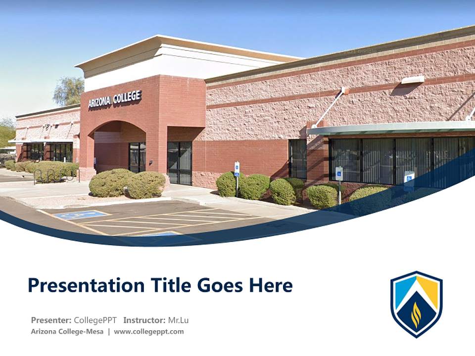 Arizona College-Mesa Course/Courseware Creation PPT Template4:3 ratio PPT effect preview image5
