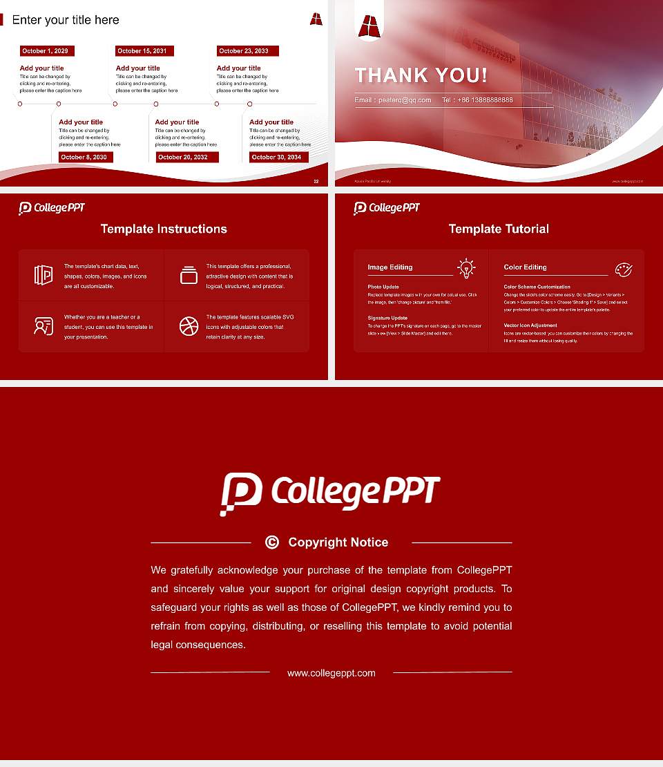 Azusa Pacific University Lecture Sharing and Networking Event PPT Template16:9 ratio PPT effect preview image4