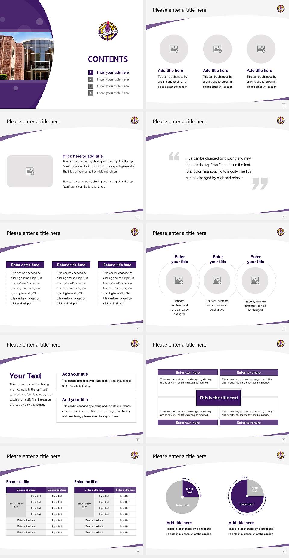 Benedict College Course/Courseware Creation PPT Template4:3 ratio PPT effect preview image2