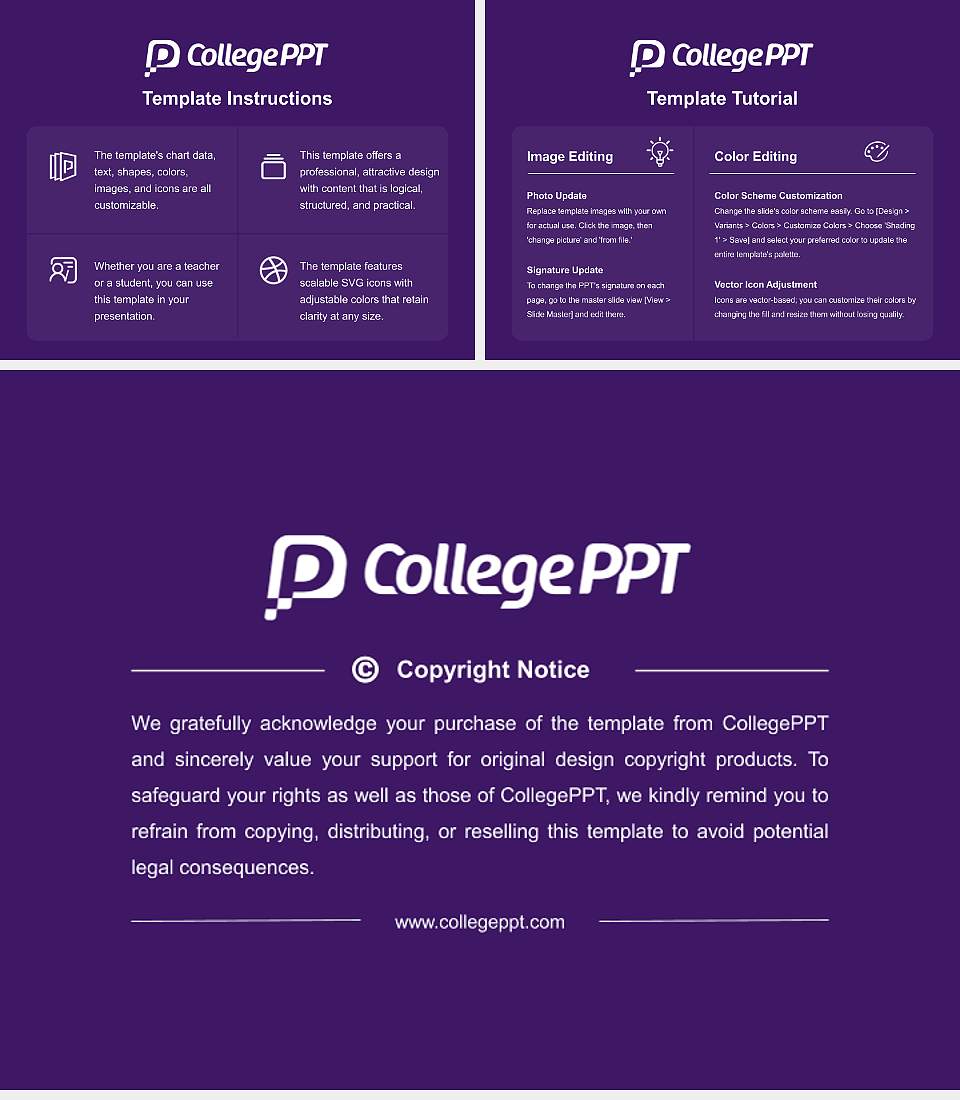 Benedict College Course/Courseware Creation PPT Template4:3 ratio PPT effect preview image5