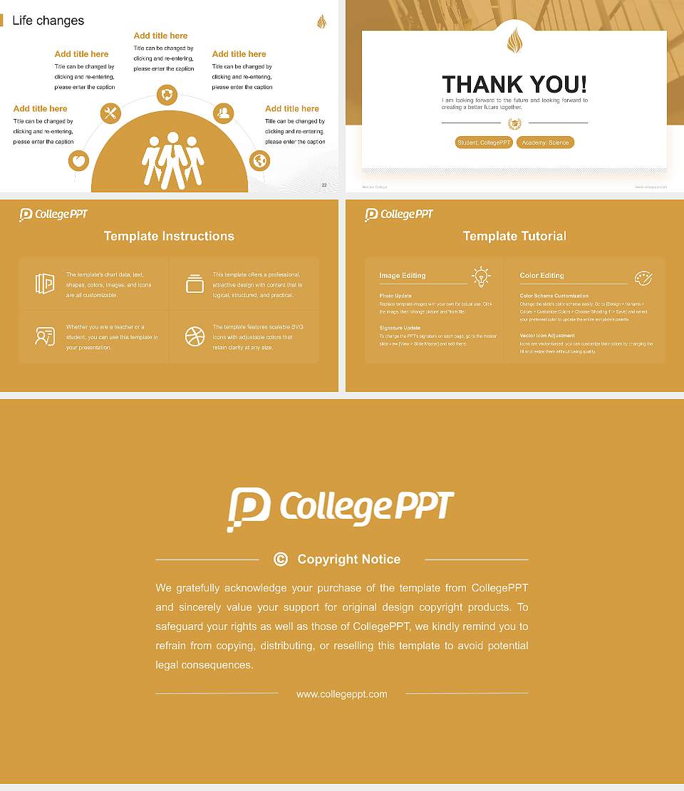 Beacon College National Scholarship Defense PPT Template16:9 ratio PPT effect preview image4
