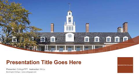 Bennington College Course/Courseware Creation PPT Template