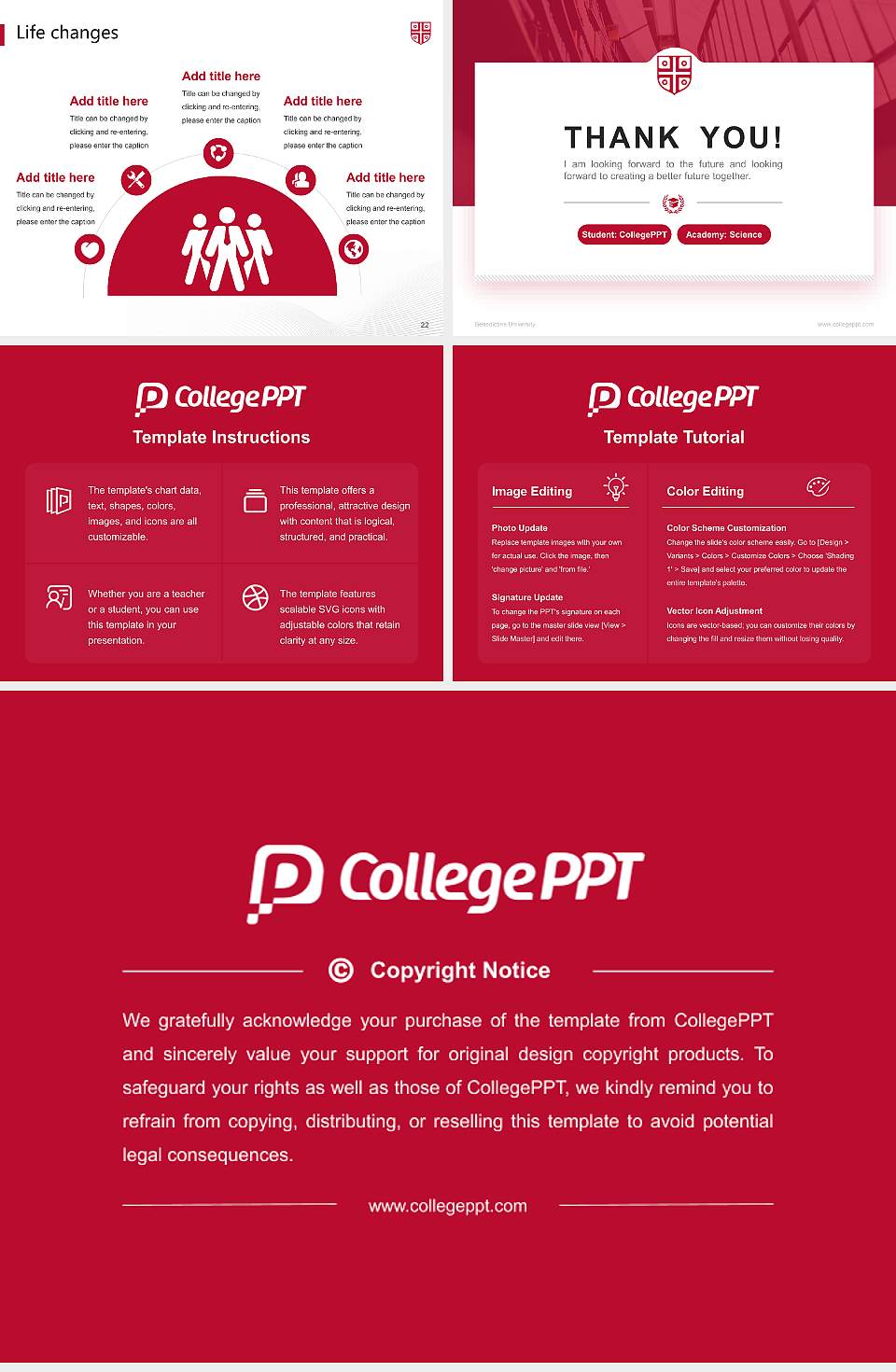 Benedictine University National Scholarship Defense PPT Template4:3 ratio PPT effect preview image4