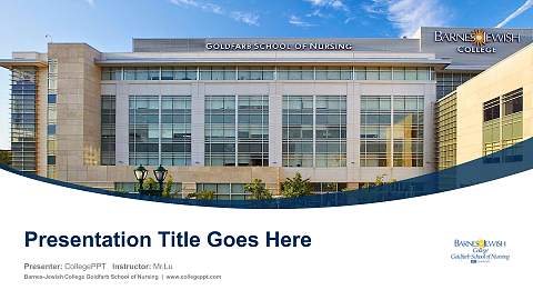 Barnes-Jewish College Goldfarb School of Nursing Course/Courseware Creation PPT Template