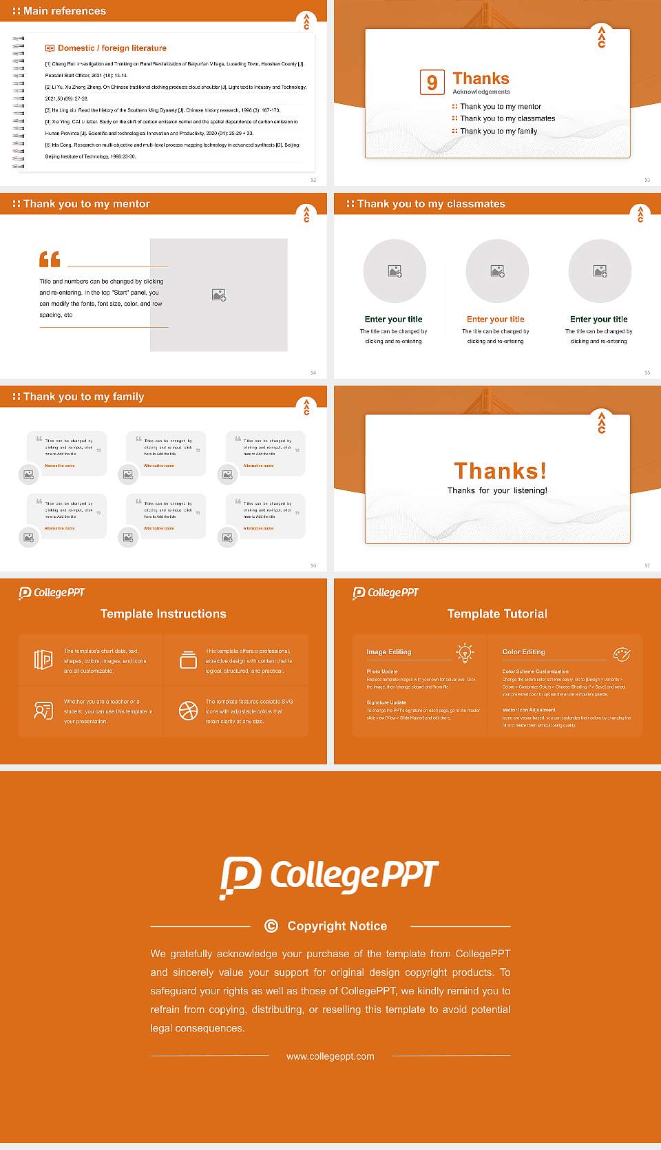 Art Academy of Cincinnati Graduation Thesis Defense PPT Template16:9 ratio PPT effect preview image7