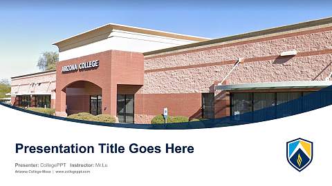 Arizona College-Mesa Course/Courseware Creation PPT Template