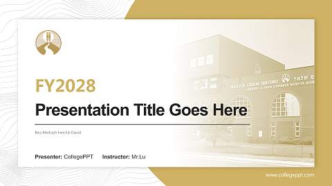 Beis Medrash Heichal Dovid Academic Presentation/Research Findings Report PPT Template
