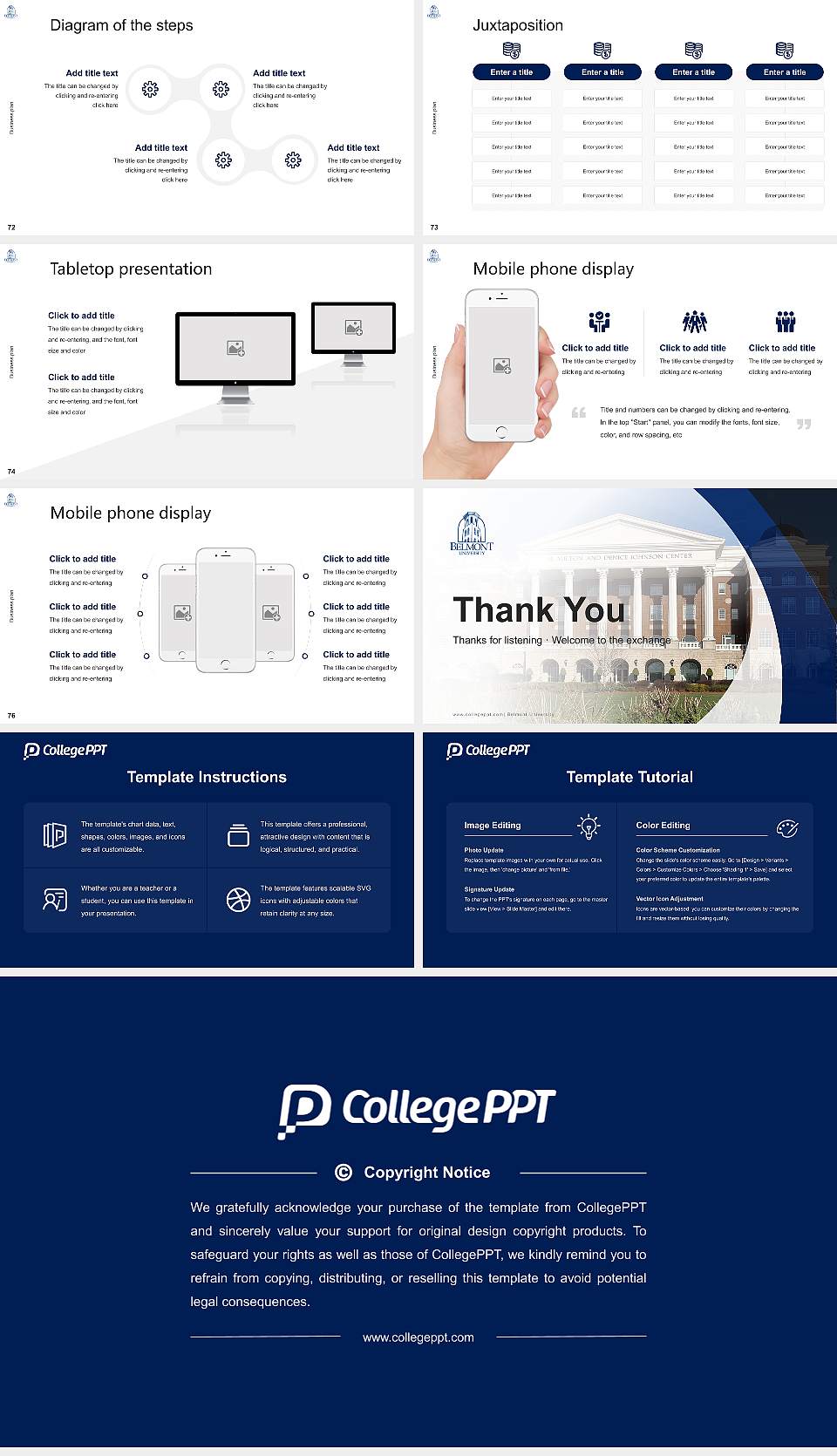 Belmont University Competition/Entrepreneurship Contest PPT Template16:9 ratio PPT effect preview image9
