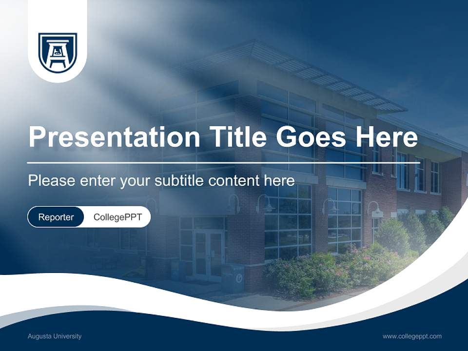 Augusta University Lecture Sharing and Networking Event PPT Template4:3 ratio PPT effect preview image4