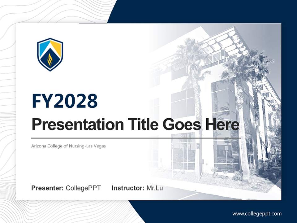 Arizona College of Nursing-Las Vegas Academic Presentation/Research Findings Report PPT Template4:3 ratio PPT effect preview image5