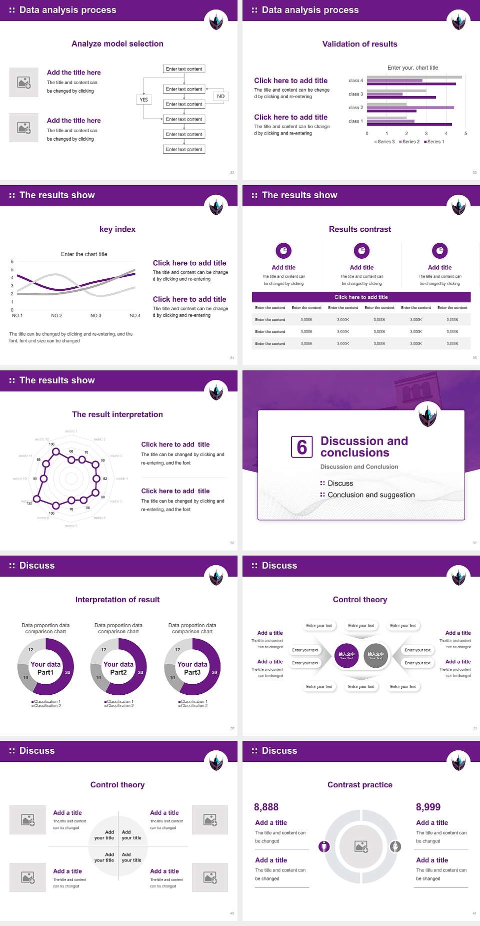 Atlantic University College Graduation Thesis Defense PPT Template4:3 ratio PPT effect preview image5