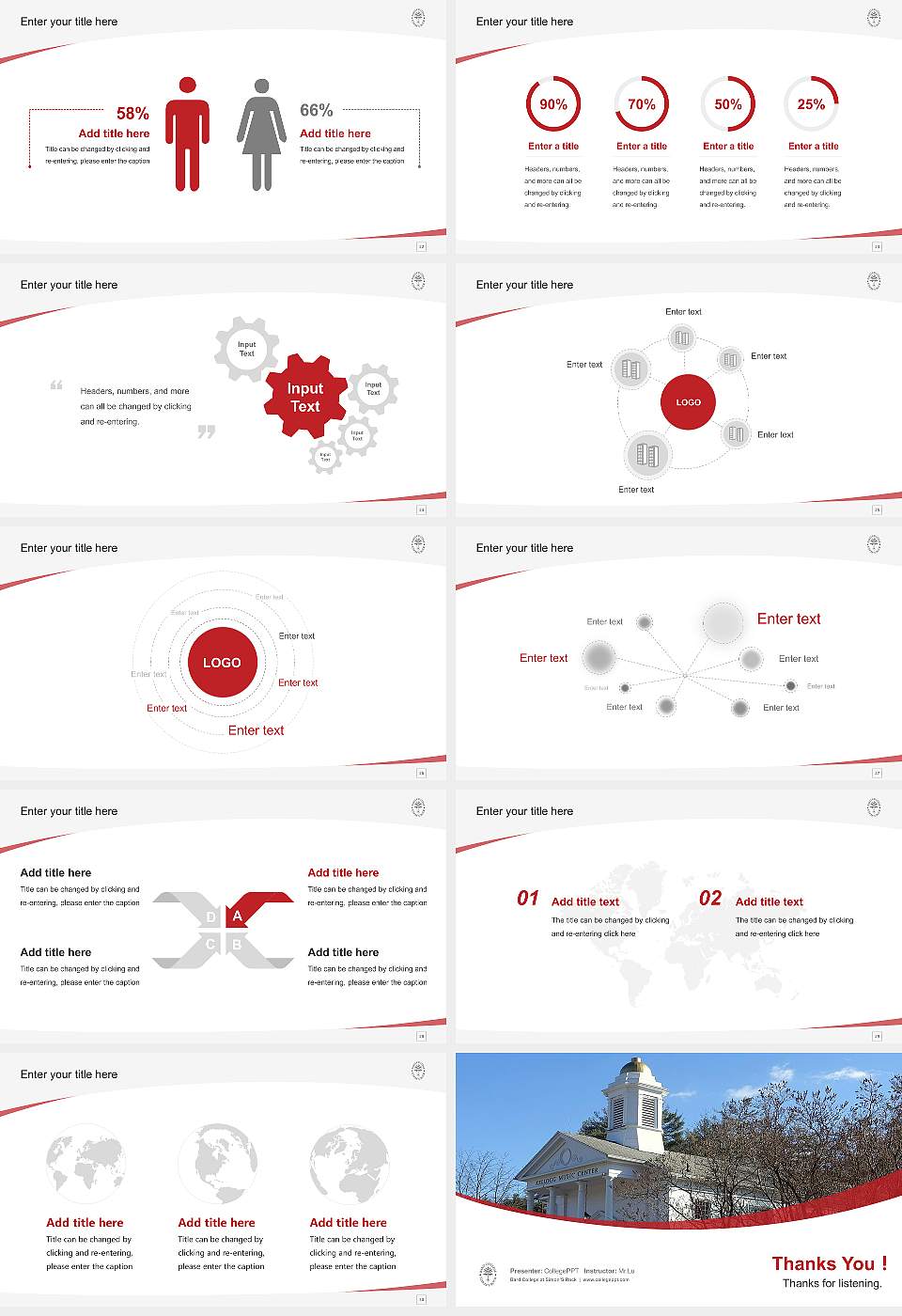 Bard College at Simon’S Rock Course/Courseware Creation PPT Template16:9 ratio PPT effect preview image4