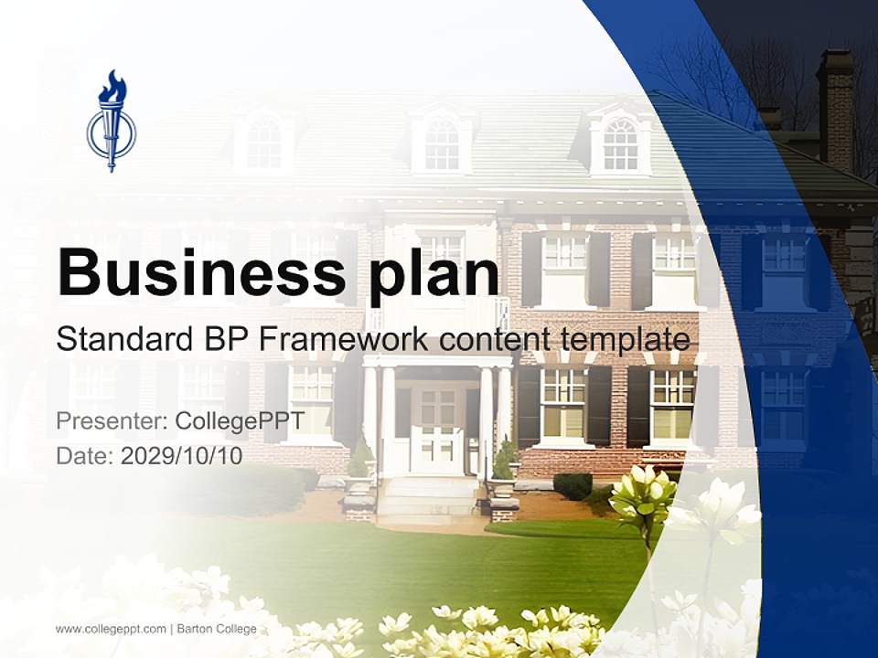 Barton College Competition/Entrepreneurship Contest PPT Template4:3 ratio PPT effect preview image9