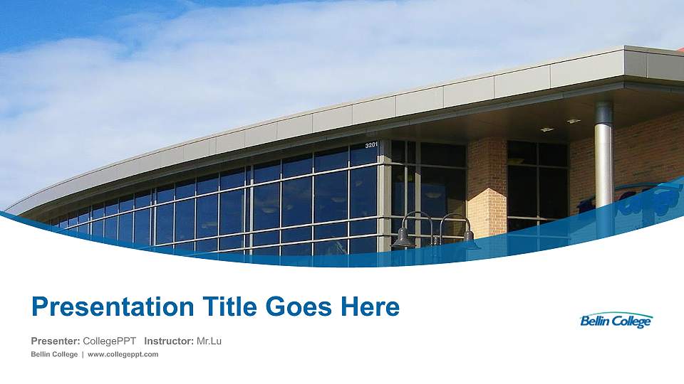 Bellin College Course/Courseware Creation PPT Template16:9 ratio PPT effect preview image