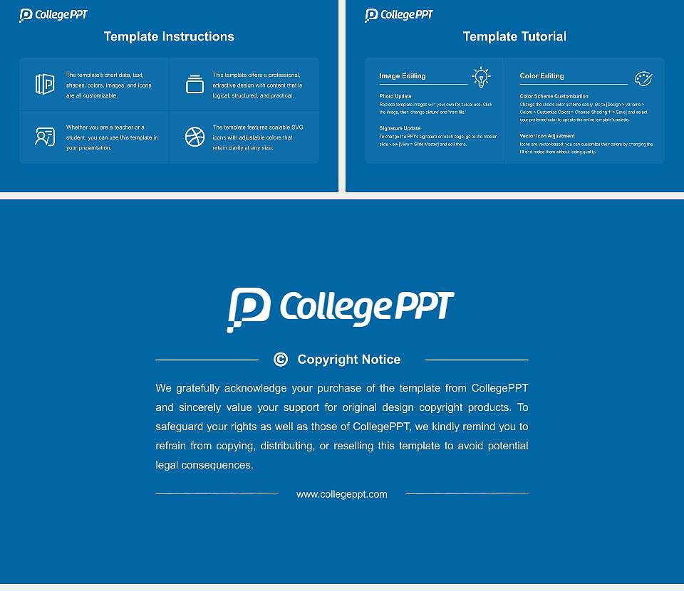 Bellin College Course/Courseware Creation PPT Template16:9 ratio PPT effect preview image5