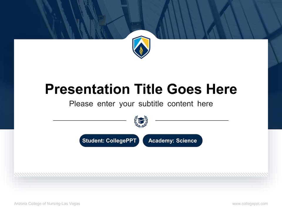 Arizona College of Nursing-Las Vegas National Scholarship Defense PPT Template4:3 ratio PPT effect preview image4