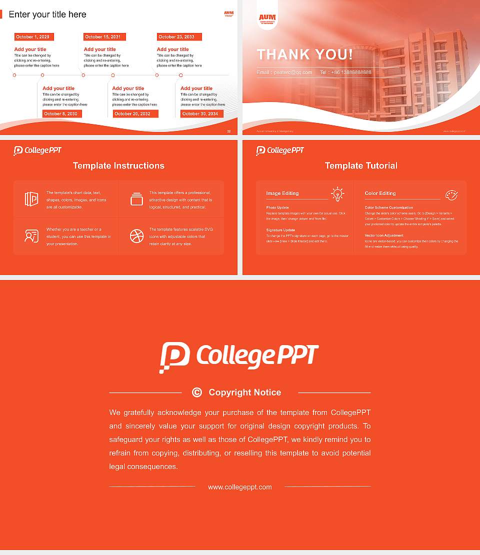 Auburn University at Montgomery Lecture Sharing and Networking Event PPT Template16:9 ratio PPT effect preview image4