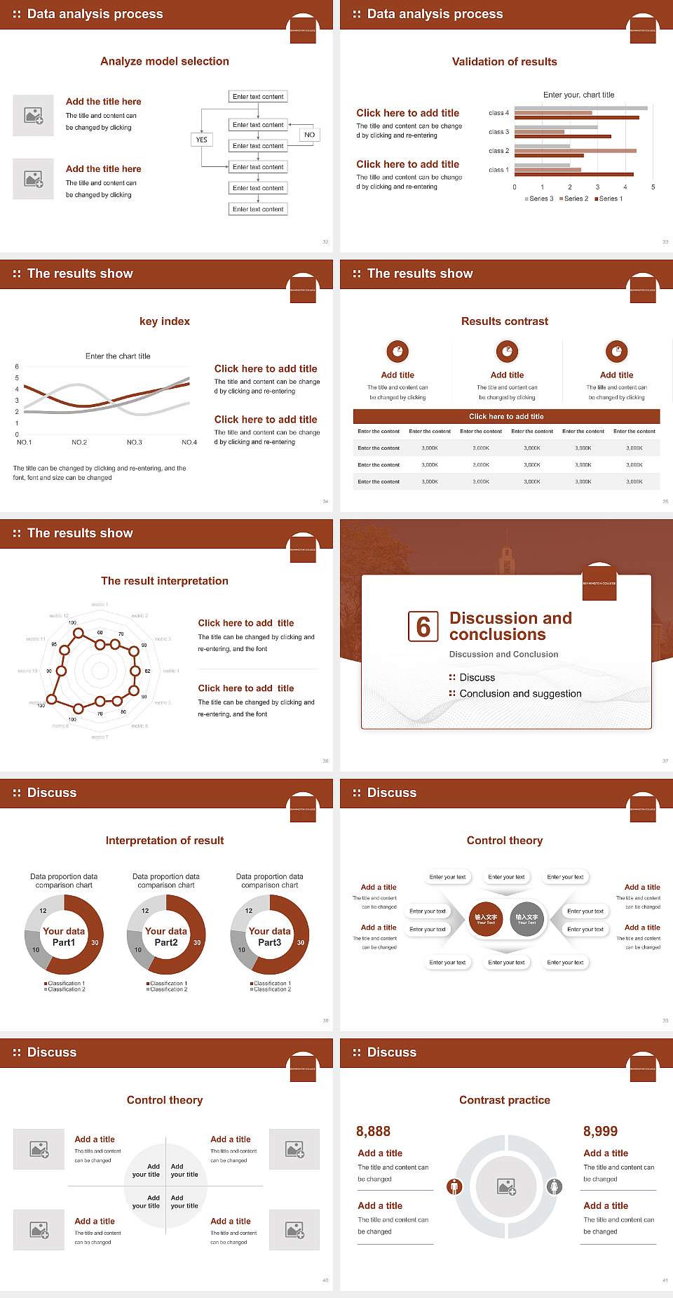 Bennington College Graduation Thesis Defense PPT Template4:3 ratio PPT effect preview image5