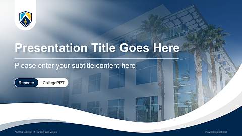 Arizona College of Nursing-Las Vegas Lecture Sharing and Networking Event PPT Template