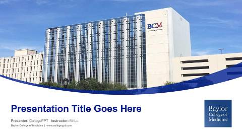 Baylor College of Medicine Course/Courseware Creation PPT Template