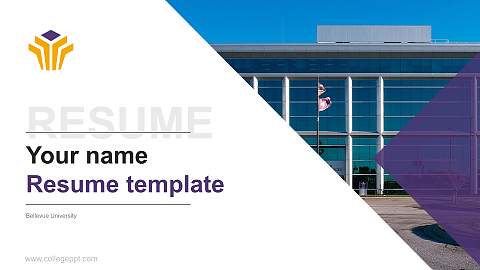 Bellevue University Resume PPT Template