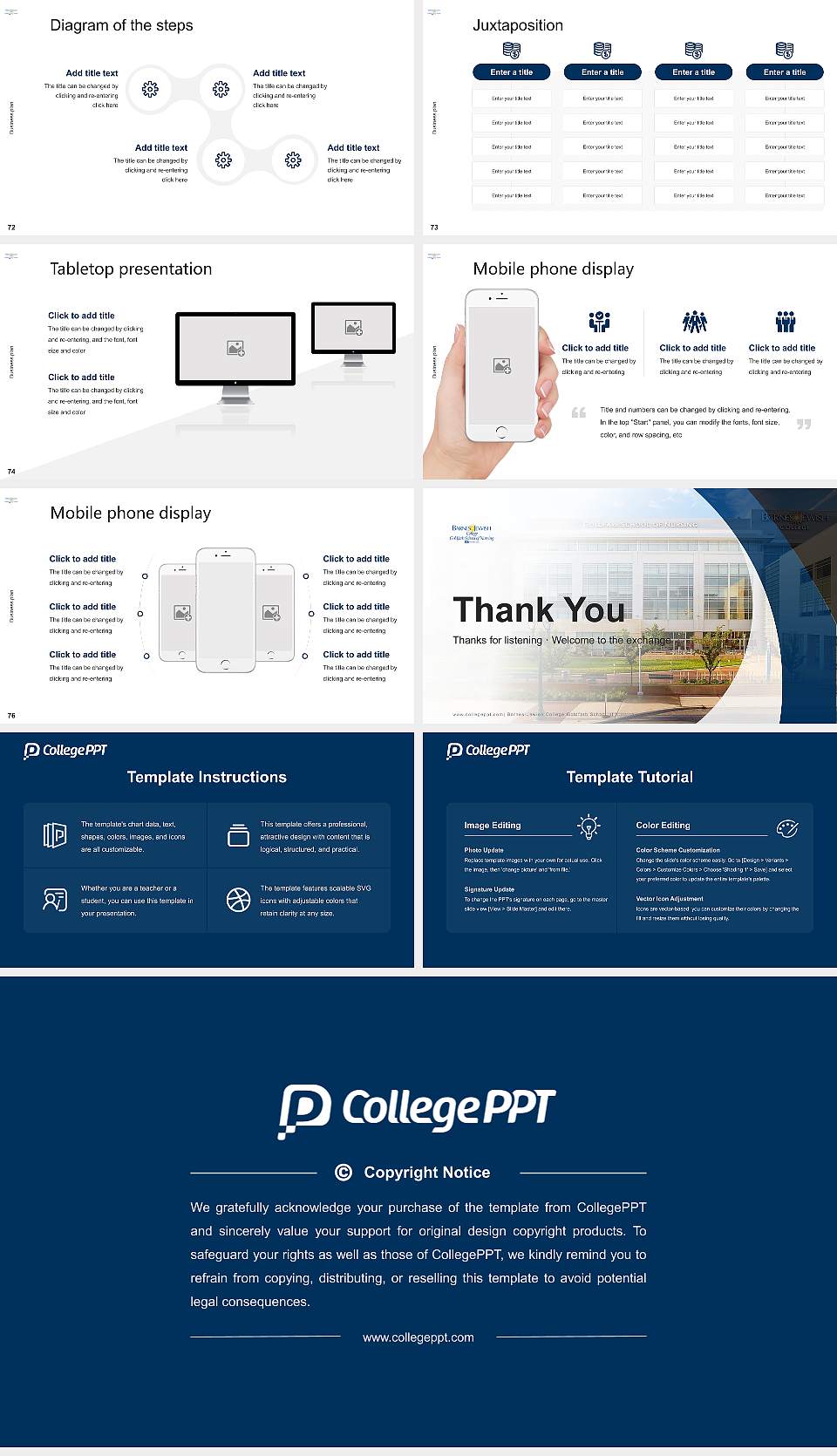 Barnes-Jewish College Goldfarb School of Nursing Competition/Entrepreneurship Contest PPT Template16:9 ratio PPT effect preview image9