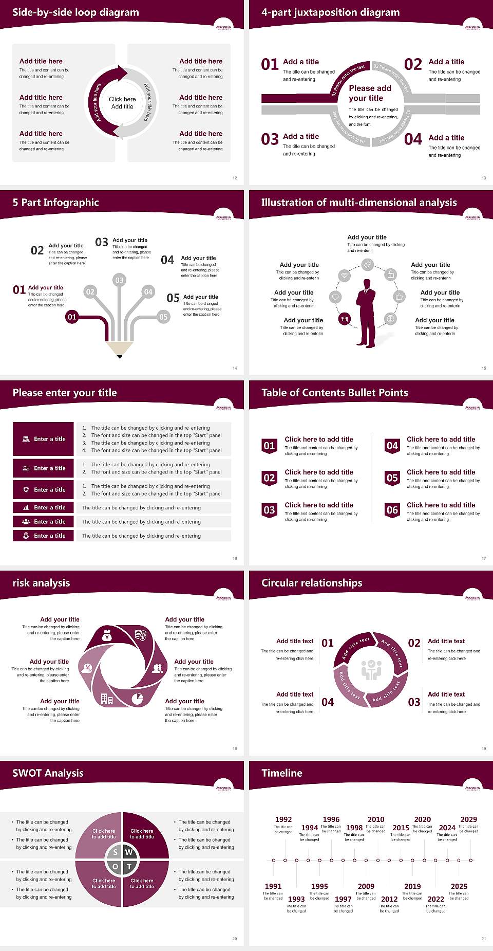 Augsburg University Academic Presentation/Research Findings Report PPT Template4:3 ratio PPT effect preview image3