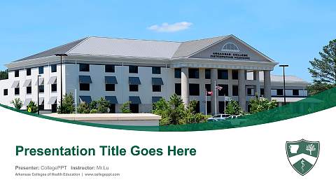 Arkansas Colleges of Health Education Course/Courseware Creation PPT Template
