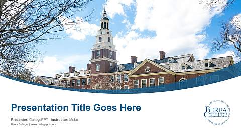 Berea College Course/Courseware Creation PPT Template