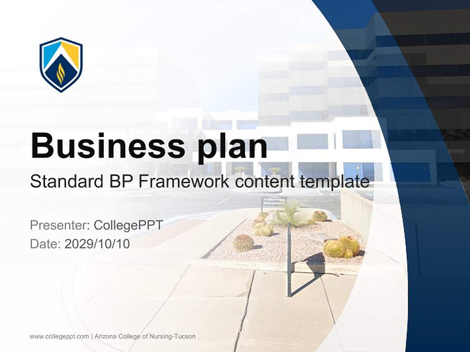 Arizona College of Nursing-Tucson Competition/Entrepreneurship Contest PPT Template4:3 ratio PPT effect preview image9
