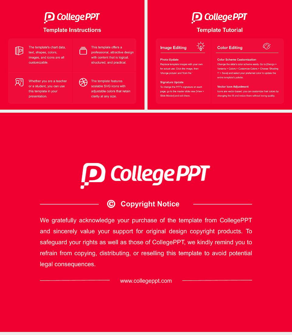 Baker College Course/Courseware Creation PPT Template4:3 ratio PPT effect preview image5