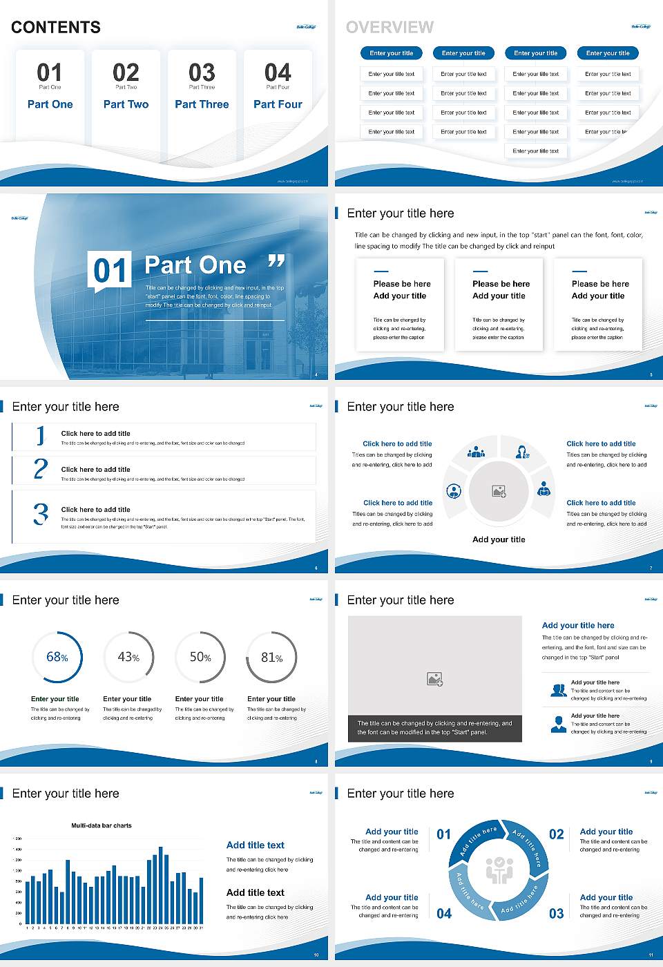 Bellin College Lecture Sharing and Networking Event PPT Template16:9 ratio PPT effect preview image2