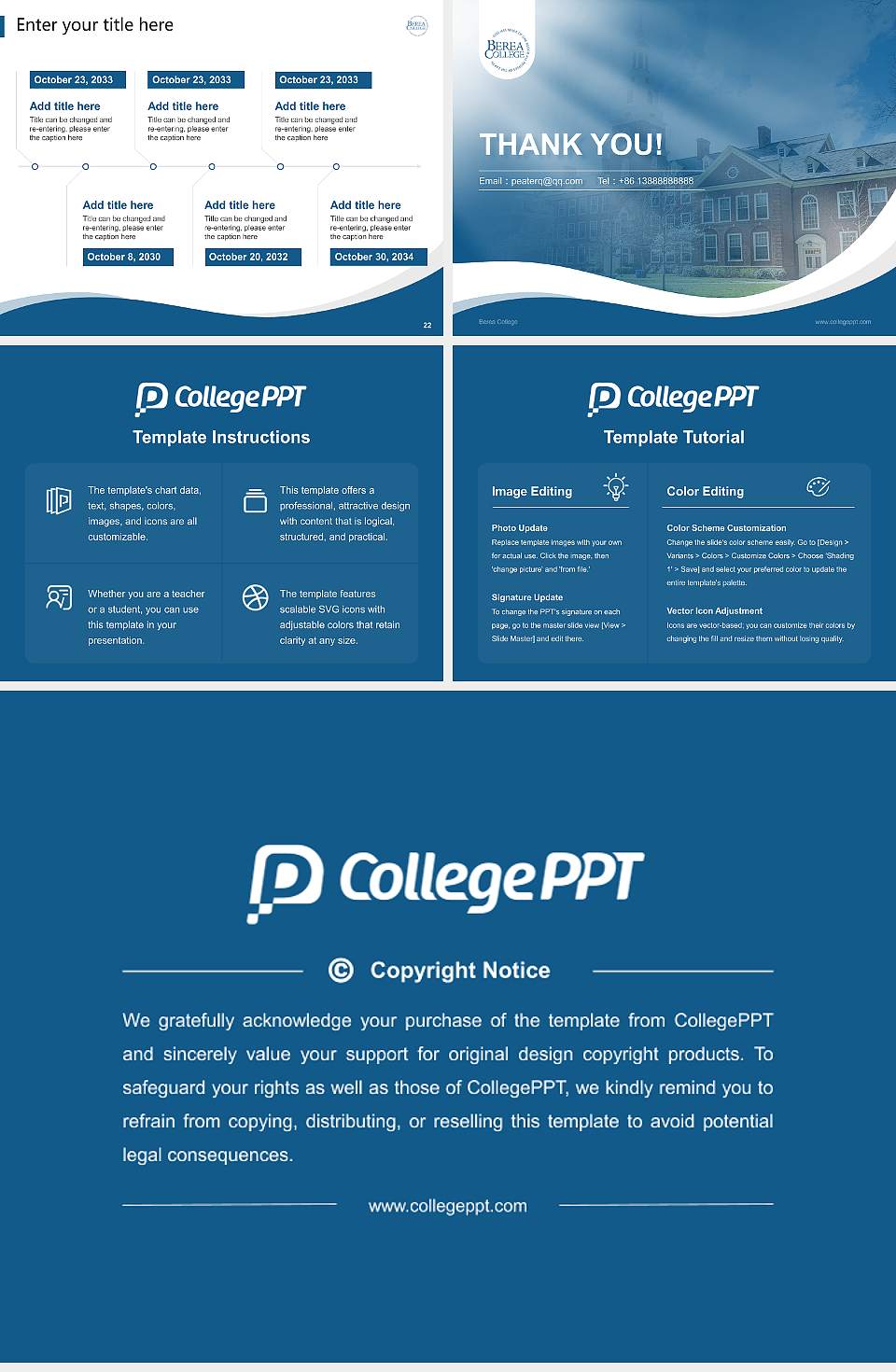 Berea College Lecture Sharing and Networking Event PPT Template4:3 ratio PPT effect preview image4