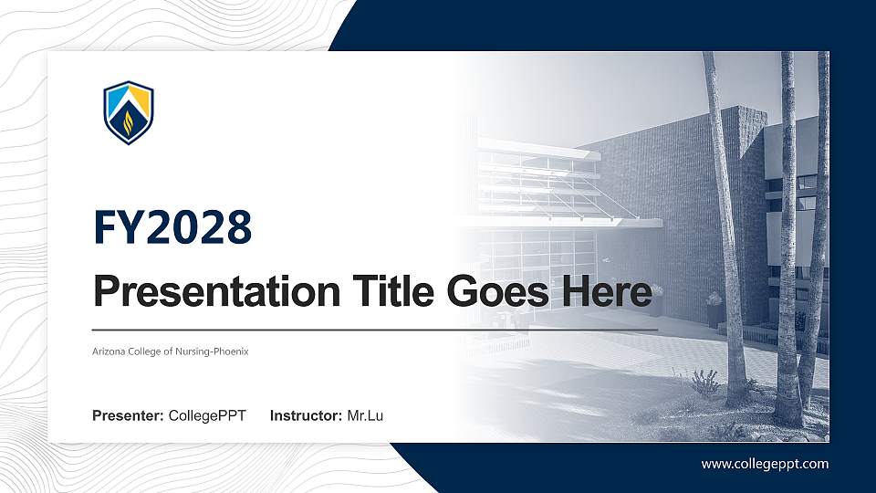 Arizona College of Nursing-Phoenix Academic Presentation/Research Findings Report PPT Template16:9 ratio PPT effect preview image