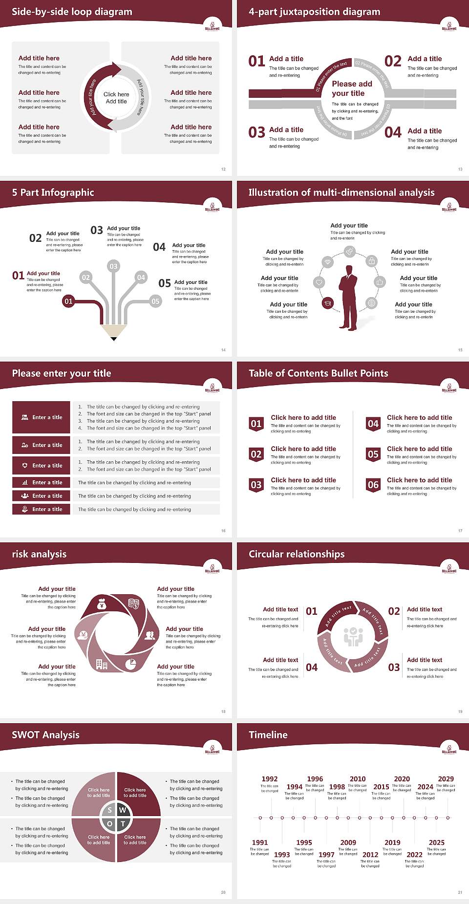Bellarmine University Academic Presentation/Research Findings Report PPT Template4:3 ratio PPT effect preview image3