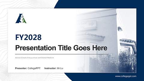 Arizona School of Acupuncture and Oriental Medicine Academic Presentation/Research Findings Report PPT Template