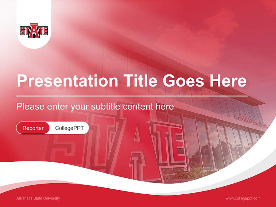 Arkansas State University Lecture Sharing and Networking Event PPT Template4:3 ratio PPT effect preview image4