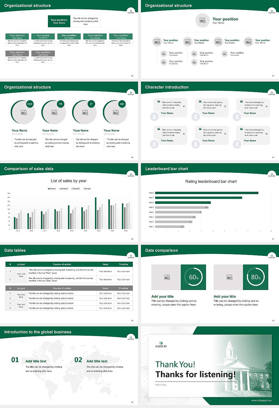 Babson College Academic Presentation/Research Findings Report PPT Template16:9 ratio PPT effect preview image4