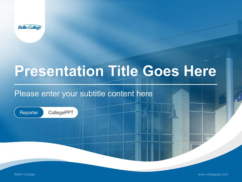 Bellin College Lecture Sharing and Networking Event PPT Template4:3 ratio PPT effect preview image4