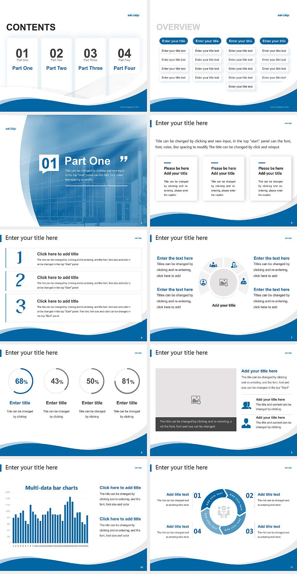 Bellin College Lecture Sharing and Networking Event PPT Template4:3 ratio PPT effect preview image2