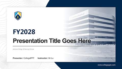 Arizona College of Nursing-Tempe Academic Presentation/Research Findings Report PPT Template