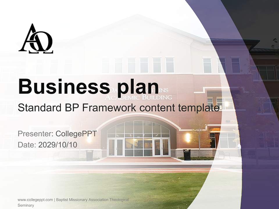 Baptist Missionary Association Theological Seminary Competition/Entrepreneurship Contest PPT Template4:3 ratio PPT effect preview image9