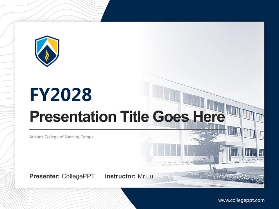 Arizona College of Nursing-Tampa Academic Presentation/Research Findings Report PPT Template4:3 ratio PPT effect preview image5