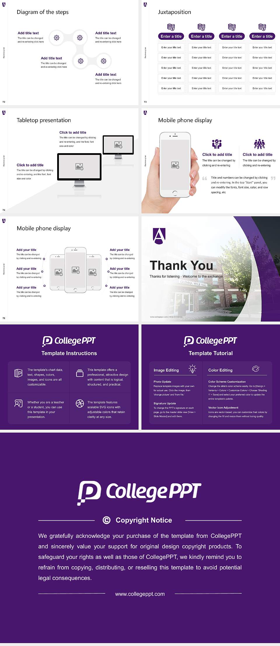 Avila University Competition/Entrepreneurship Contest PPT Template4:3 ratio PPT effect preview image9