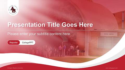 Arlington Baptist University Lecture Sharing and Networking Event PPT Template
