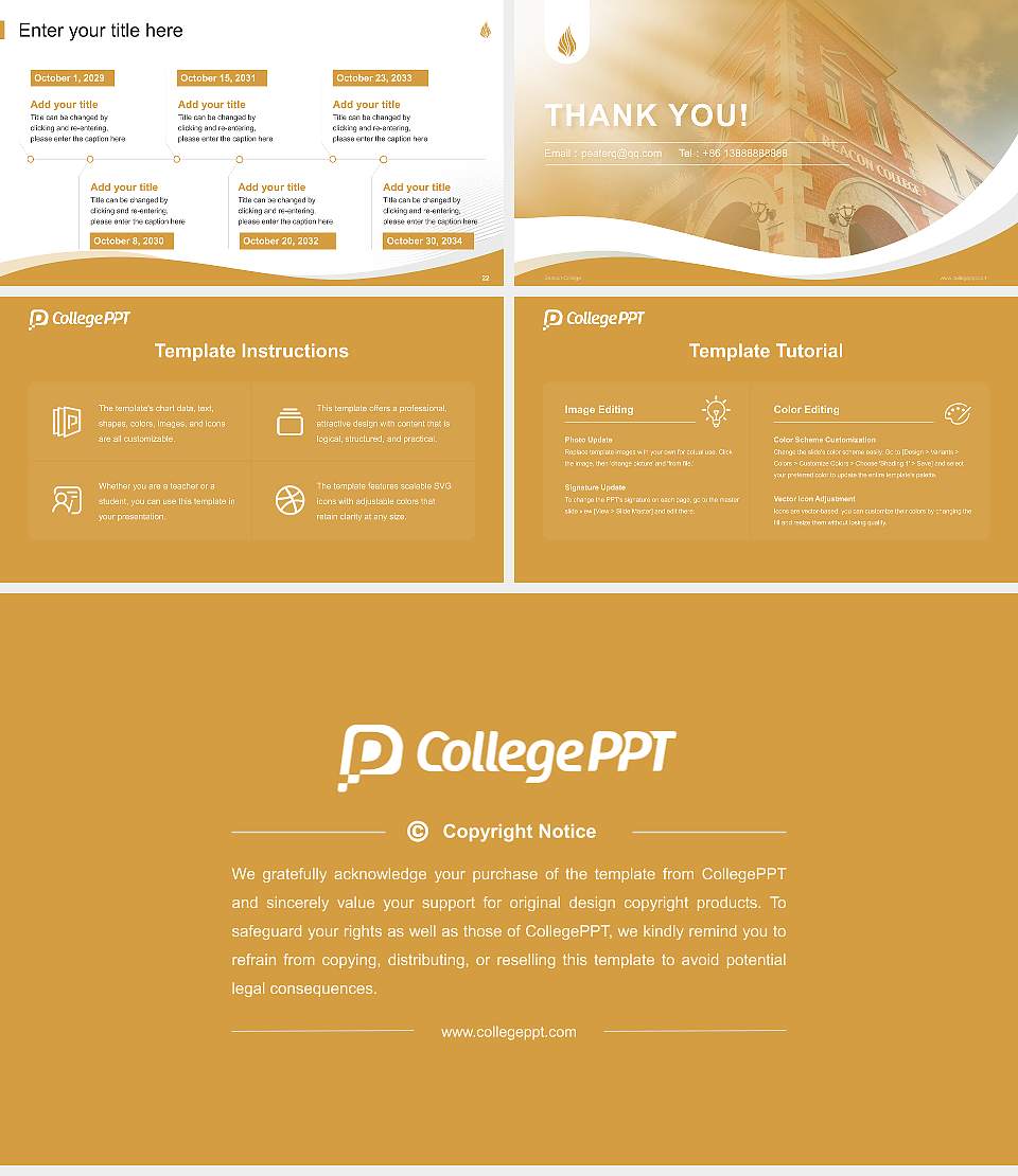 Beacon College Lecture Sharing and Networking Event PPT Template16:9 ratio PPT effect preview image4