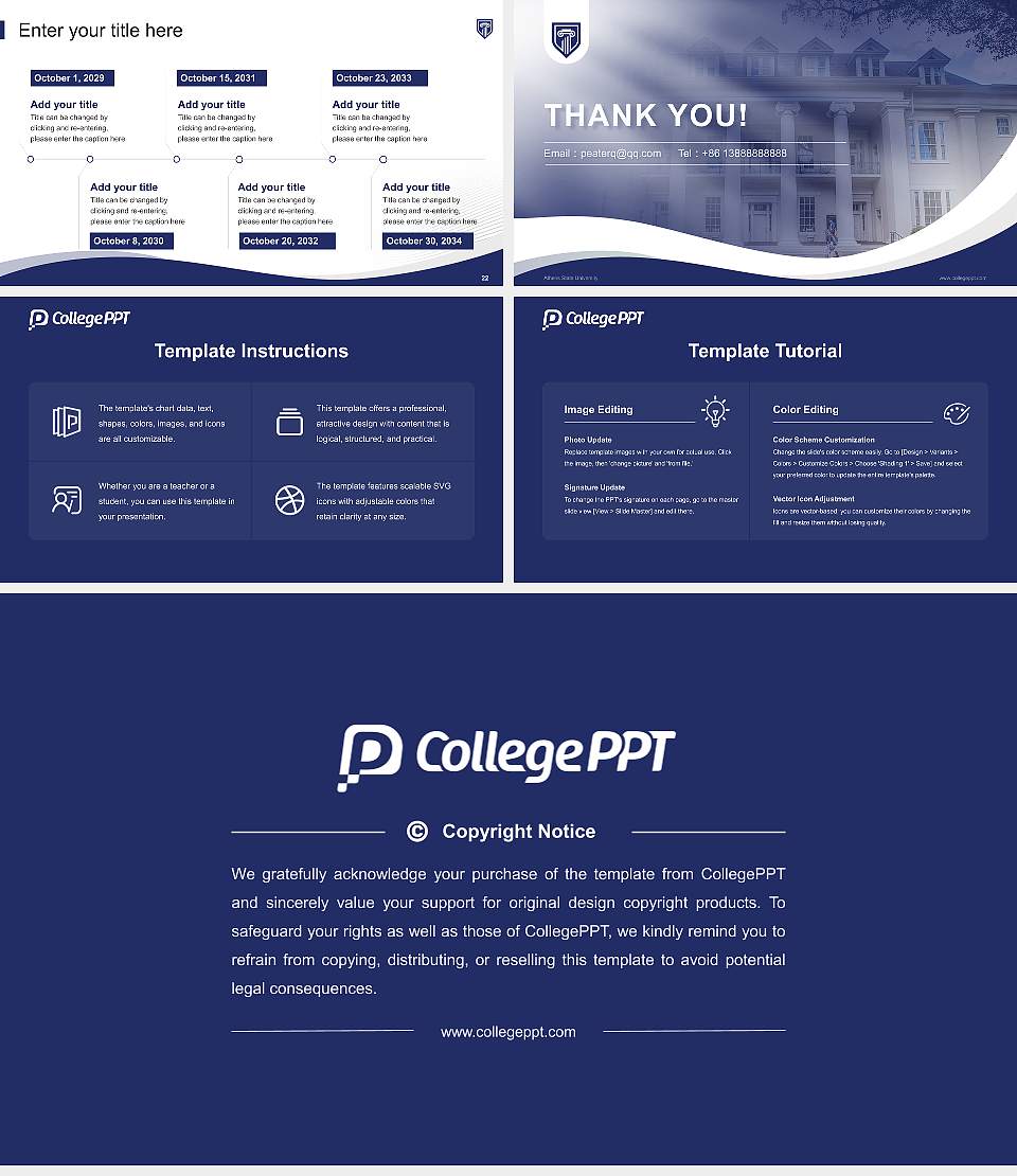 Athens State University Lecture Sharing and Networking Event PPT Template16:9 ratio PPT effect preview image4
