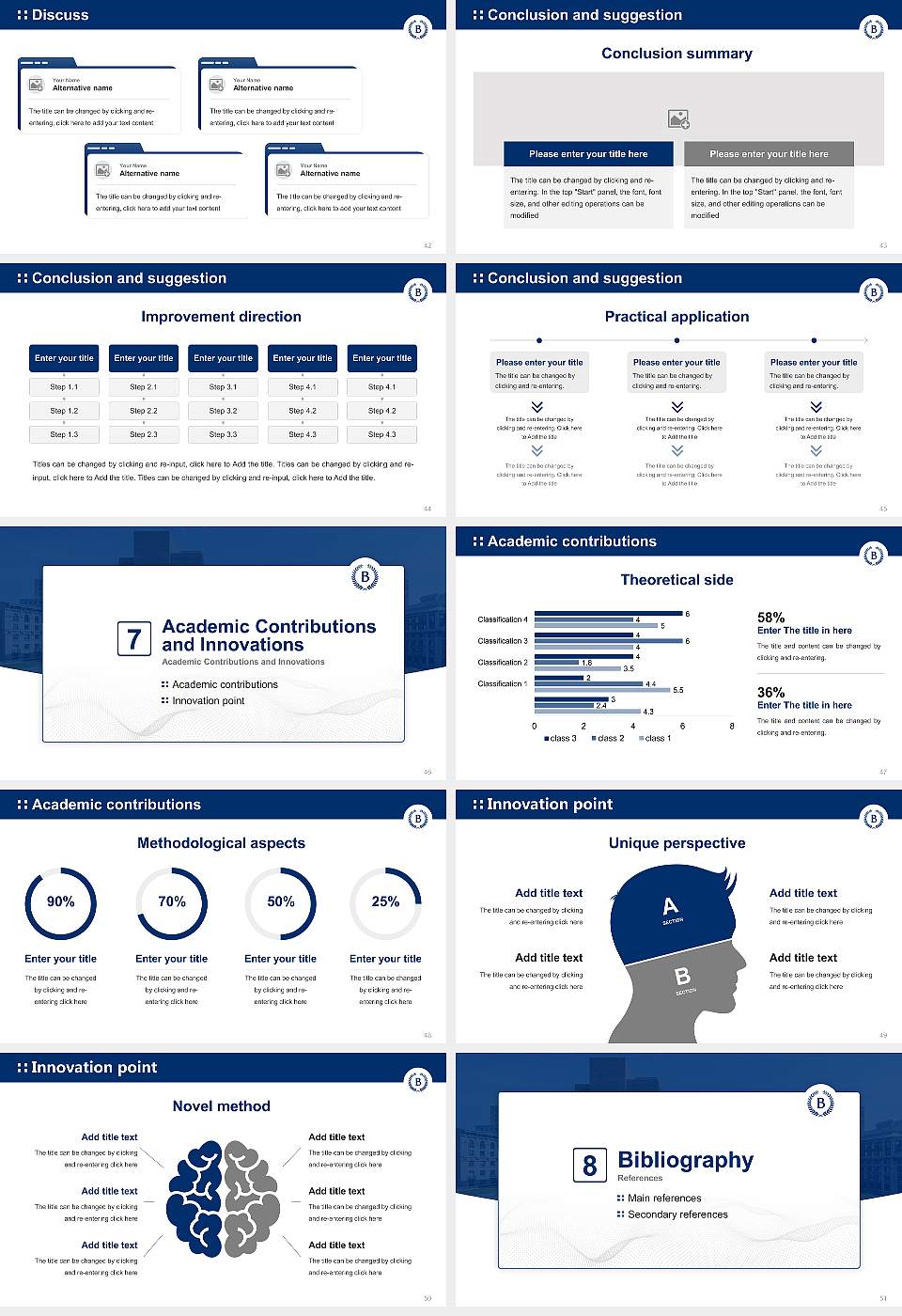 Barnard College Graduation Thesis Defense PPT Template16:9 ratio PPT effect preview image6